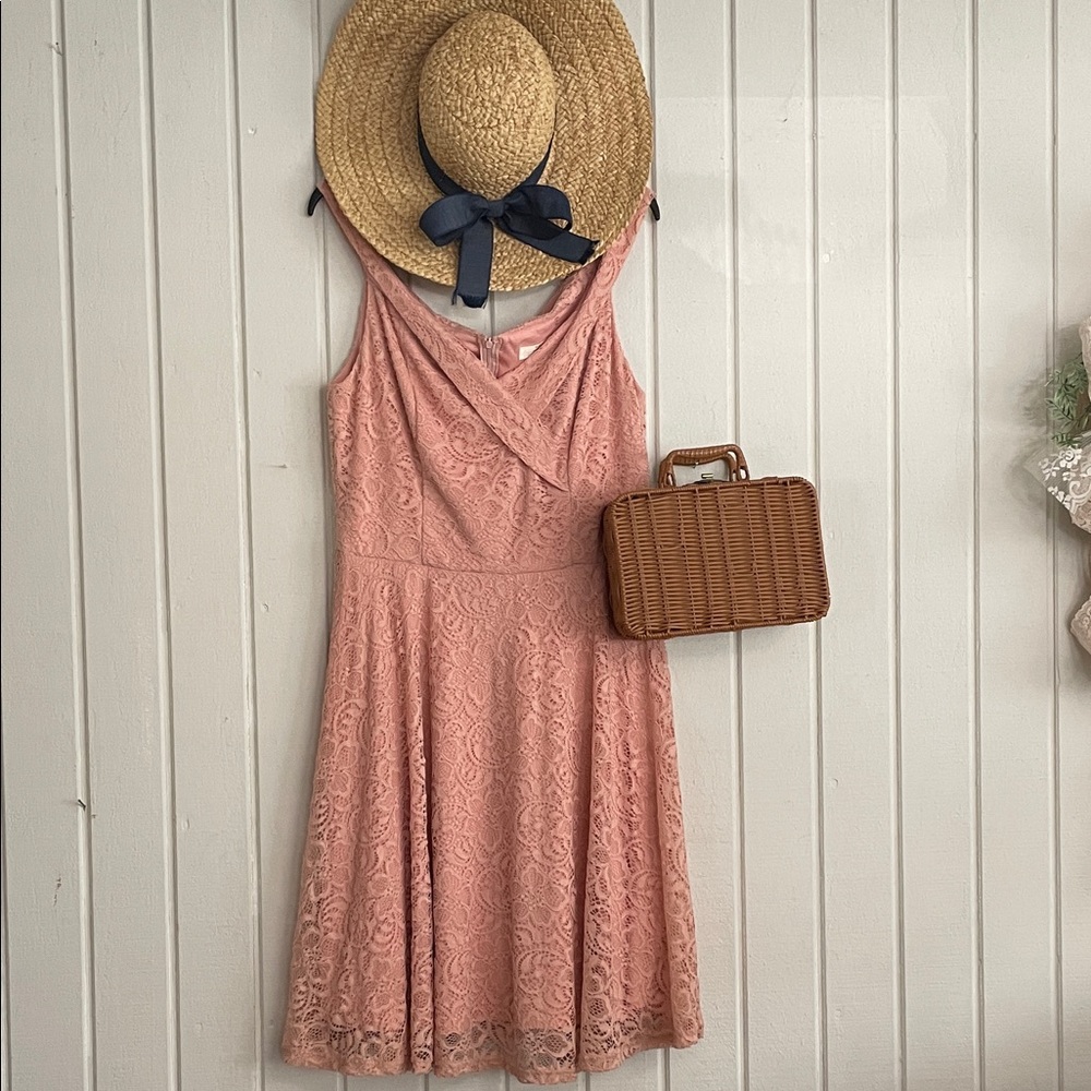 Romantic Lace Cottagecore Midi Dress 2XL